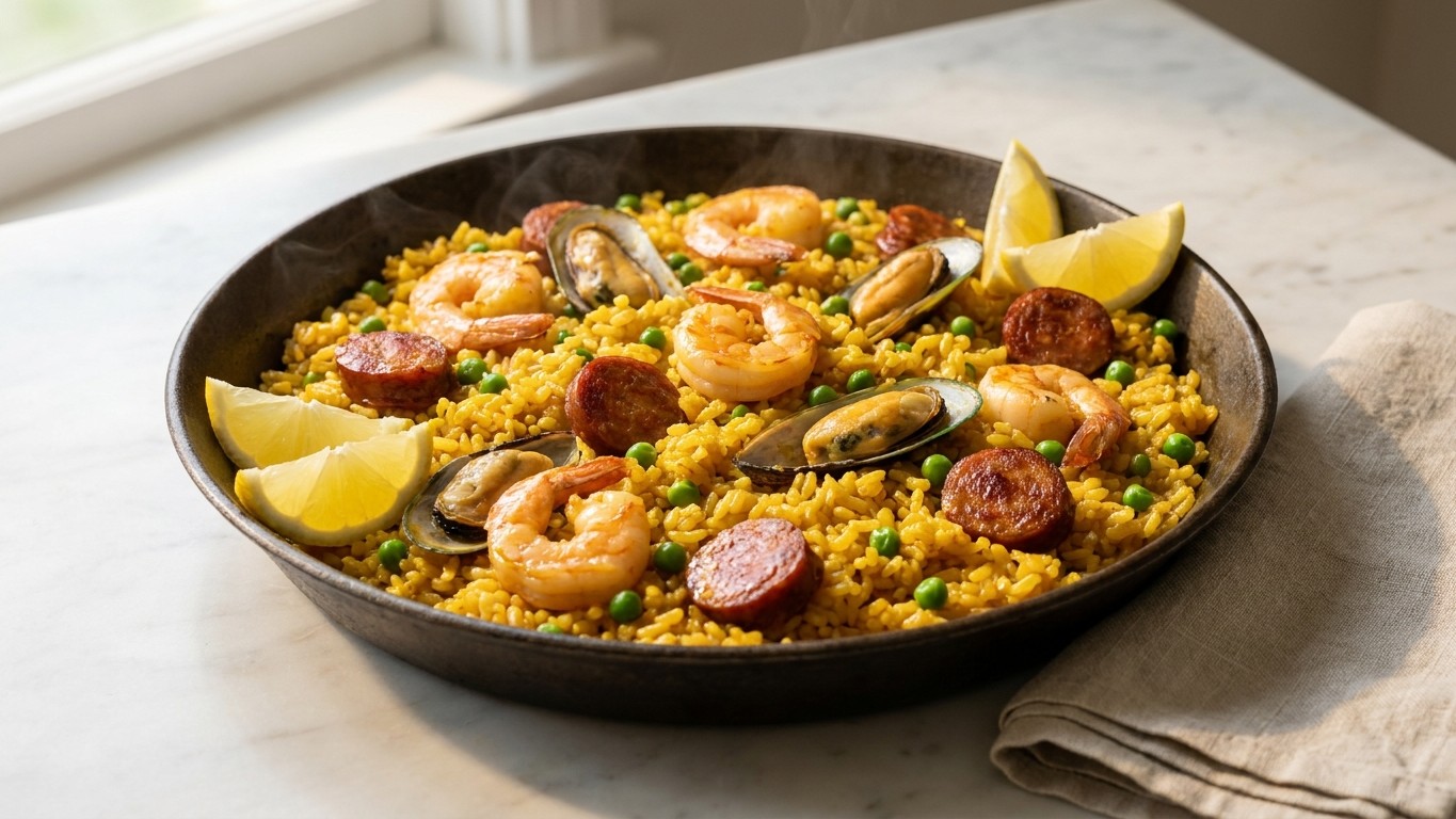 Easy Spanish Seafood Rice