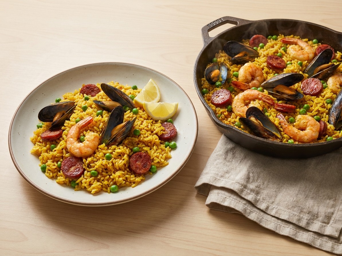 Easy Spanish Seafood Rice