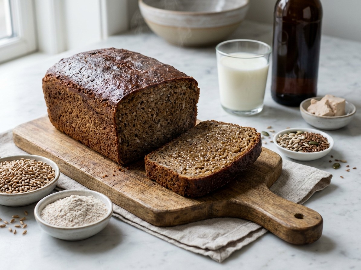 Danish Rye Bread (Rugbrod)