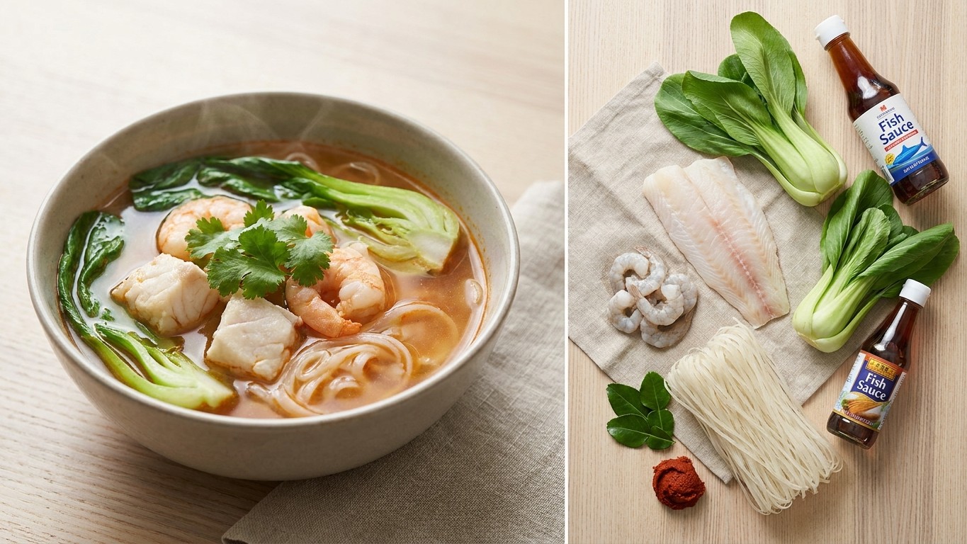 Thai-Style Fish Broth with Greens