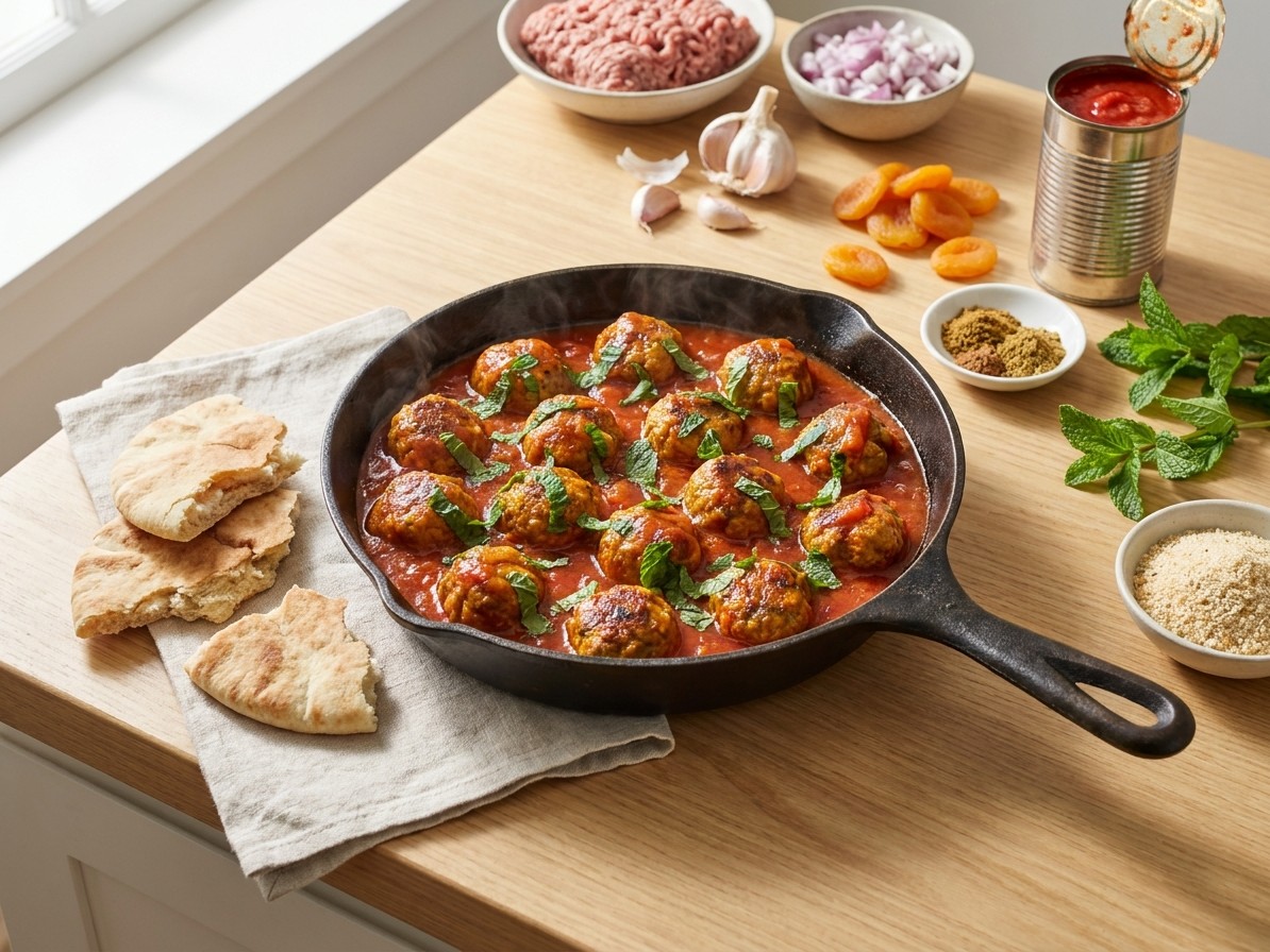 Lamb and Apricot Meatballs