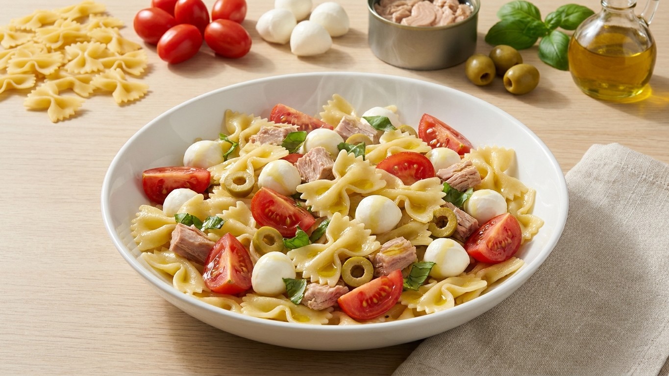Mediterranean Tuna Pasta Salad
