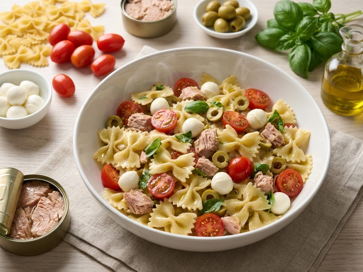 Mediterranean Tuna Pasta Salad