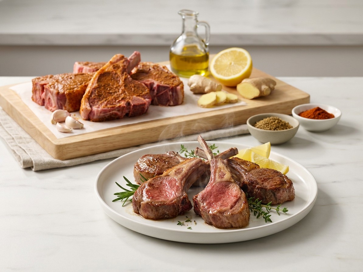 Chili Ginger Lamb Chops