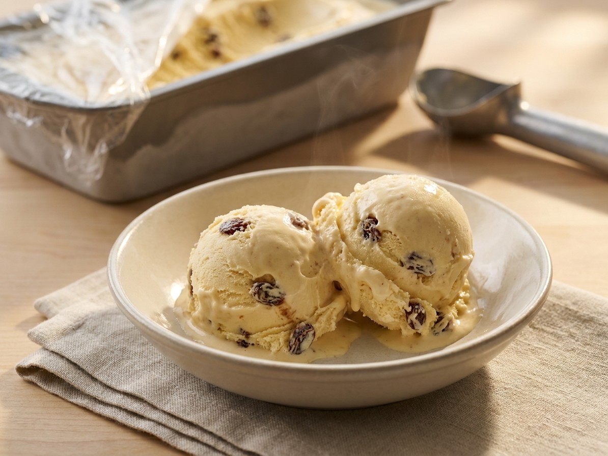 No-Churn Rum Raisin Ice Cream