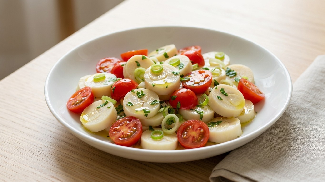 Hearts of Palm and Cherry Tomato Salad