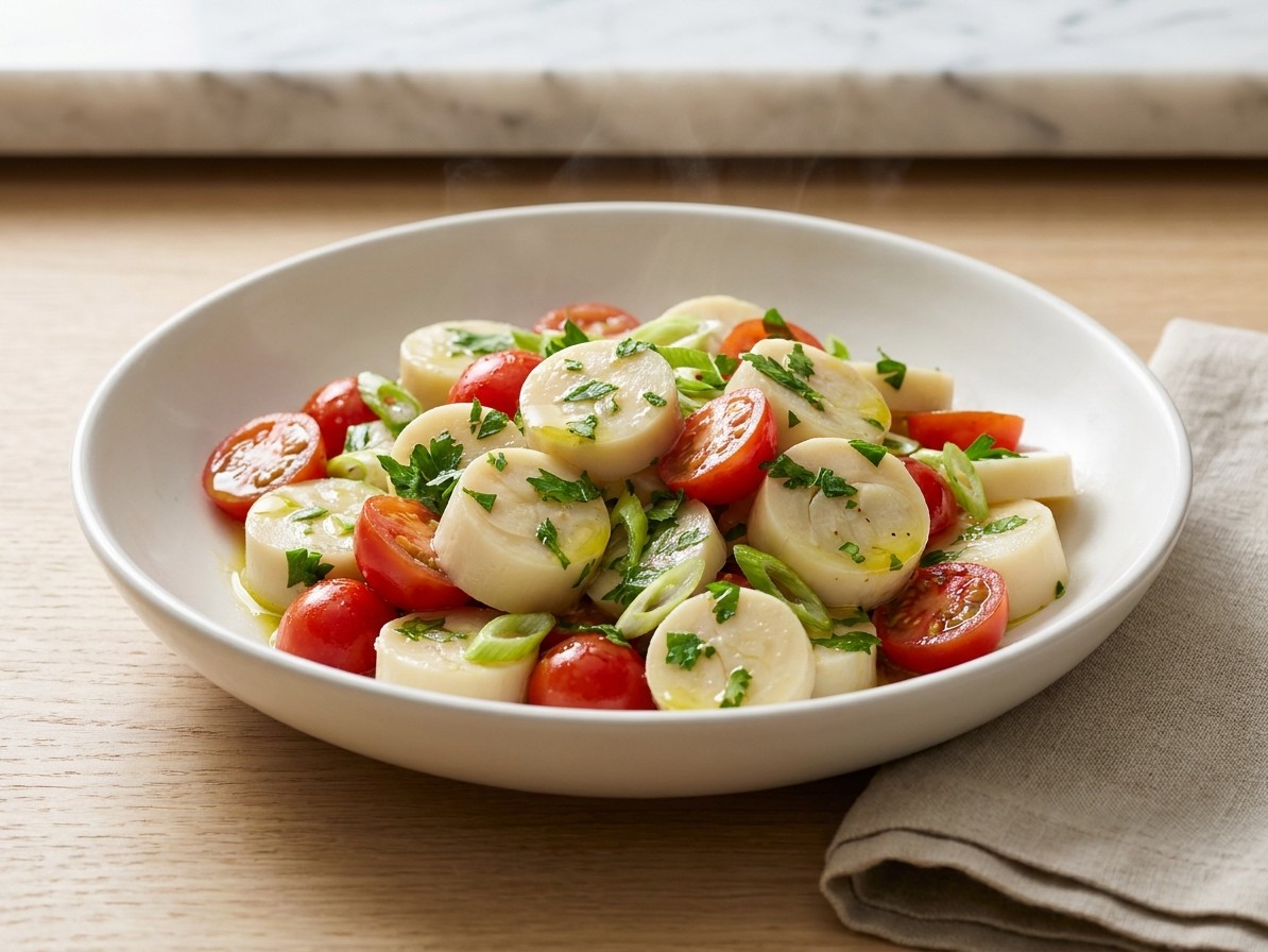 Hearts of Palm and Cherry Tomato Salad