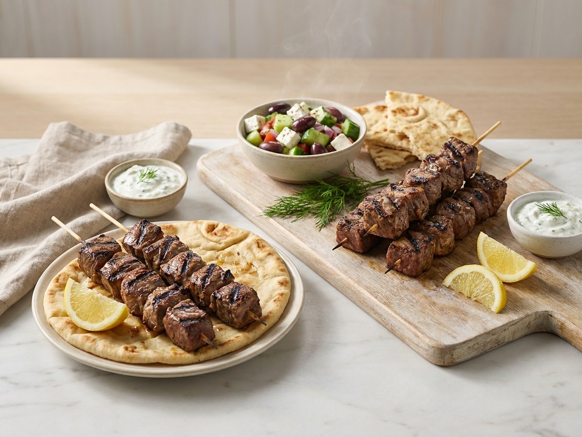 Lamb and Lemon Souvlaki