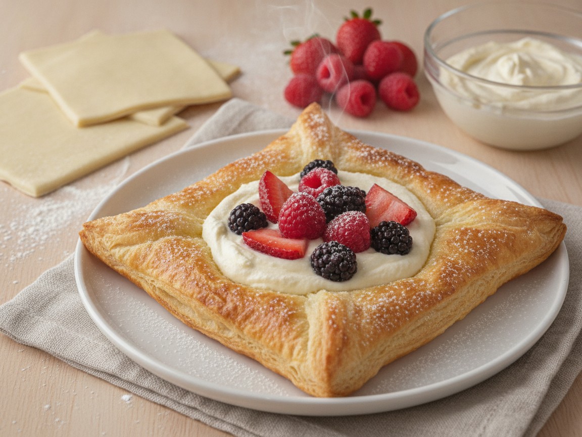 Fruit and Cream Cheese Breakfast Pastries