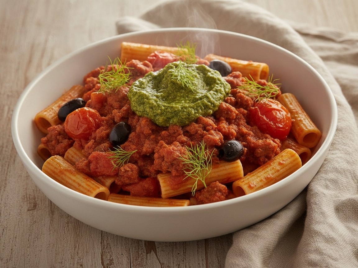 Rigatoni with Fennel Sausage Sauce