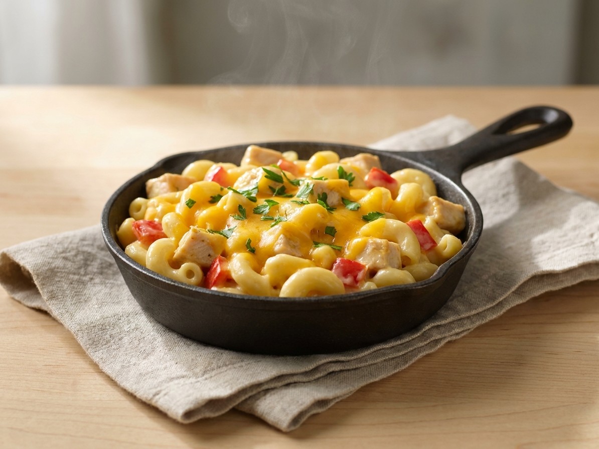 Chicken Fajita Mac and Cheese