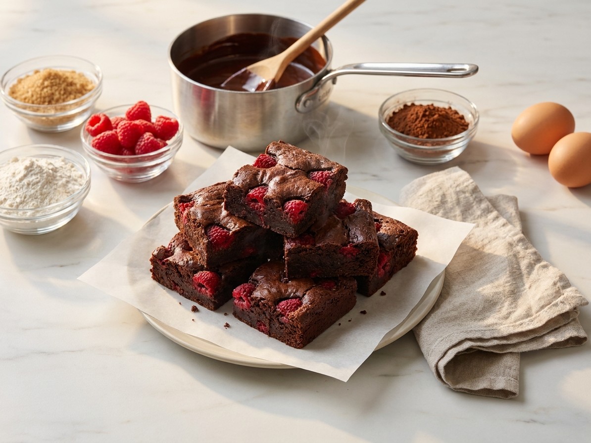 Chocolate Raspberry Brownies