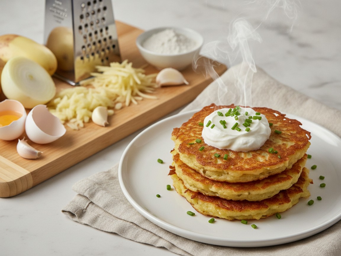 Zemiakove Placky (Slovak Potato Pancakes)