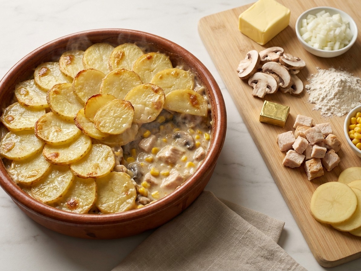 Chicken and Mushroom Hotpot