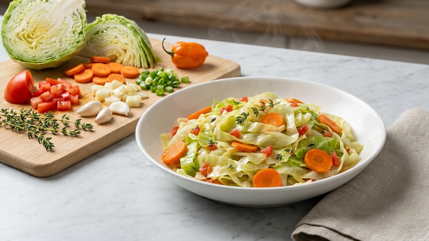 Jamaican Steamed Cabbage