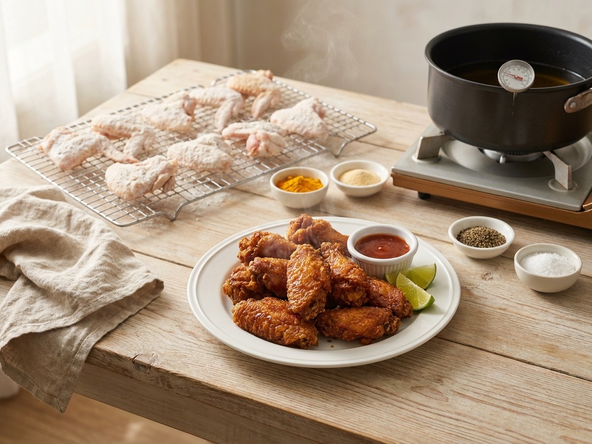 Extra Crispy Fried Chicken Wings