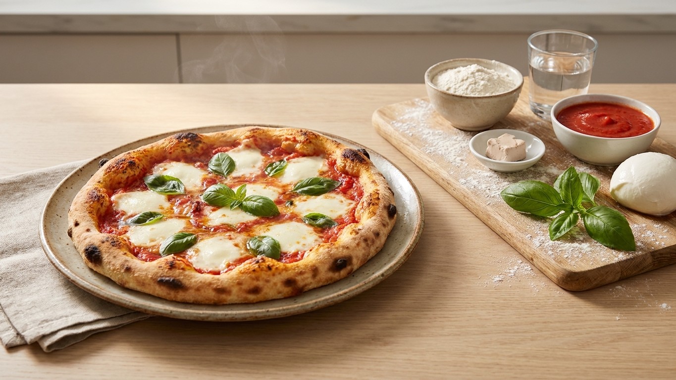 Homemade Margherita Pizza
