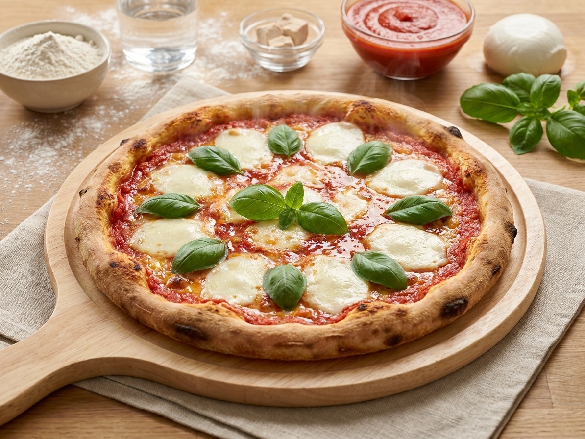 Homemade Margherita Pizza