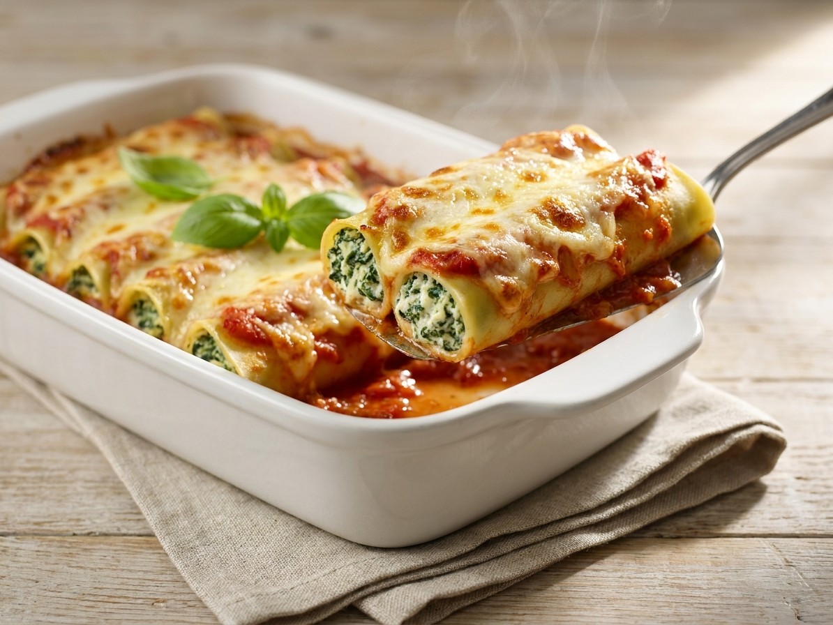 Spinach and Ricotta Cannelloni