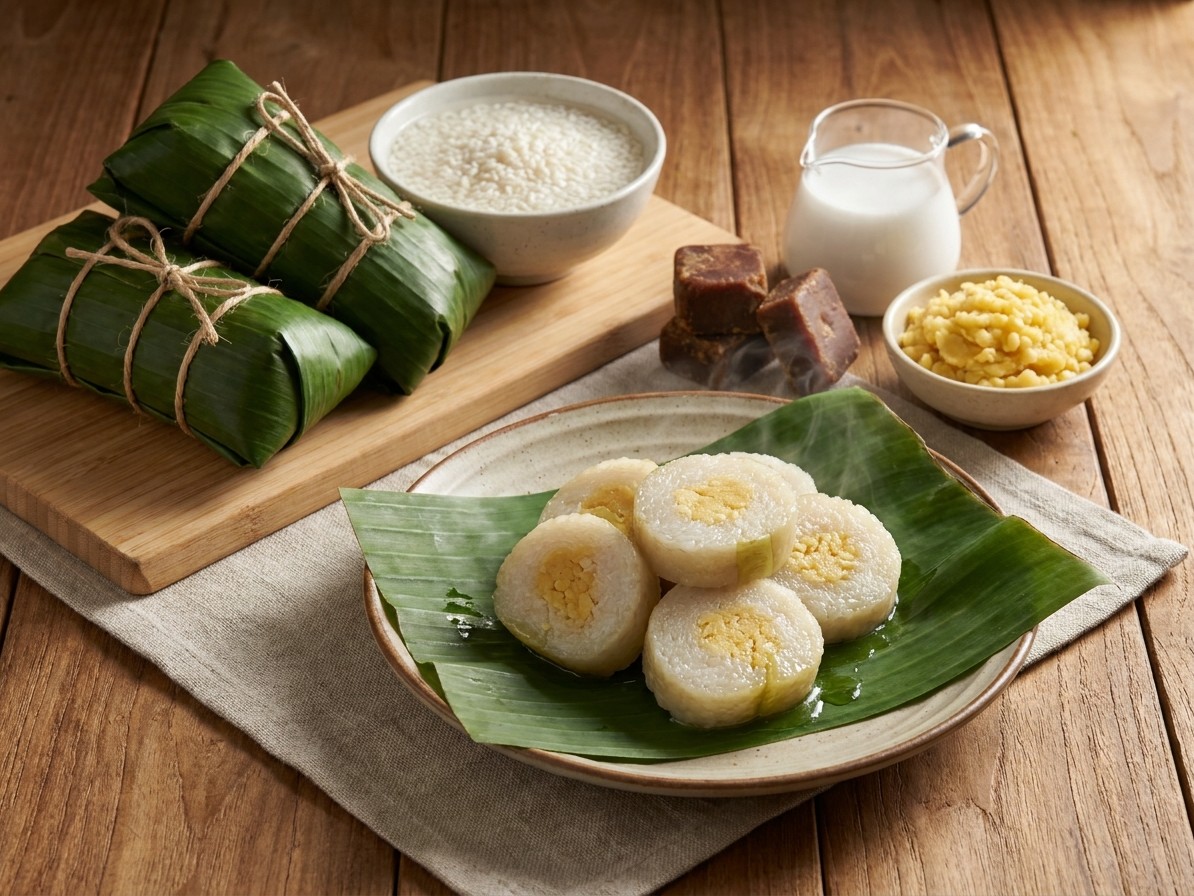Num Ansom (Cambodian Sticky Rice Cakes)