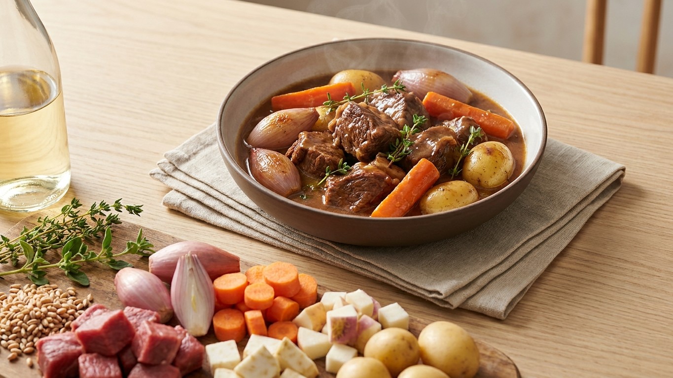 Hearty Irish Lamb Stew with Wheat Berries