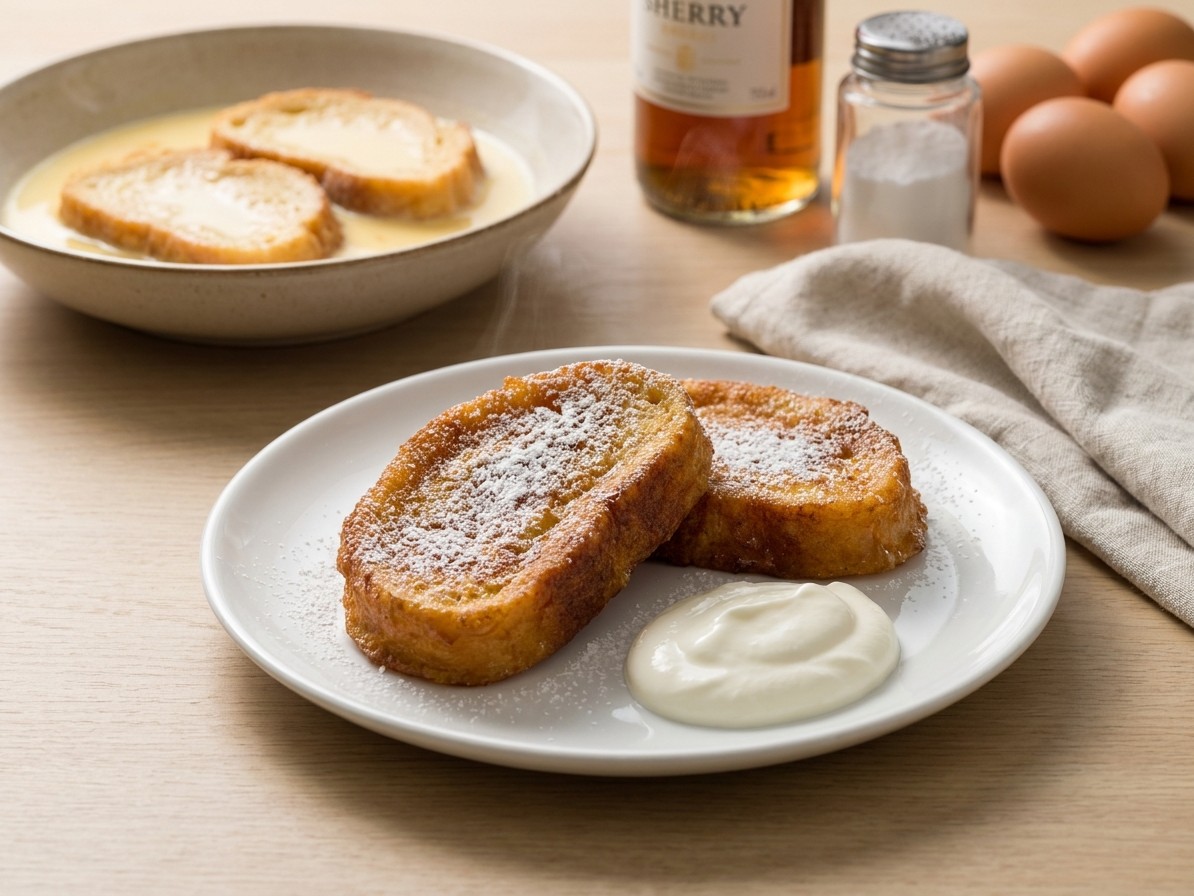 Sherry-Soaked Spanish Torrijas