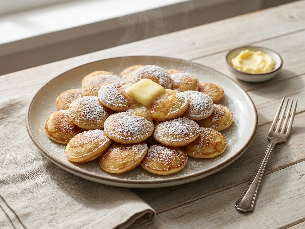 Dutch Poffertjes (Fluffy Mini Pancakes)