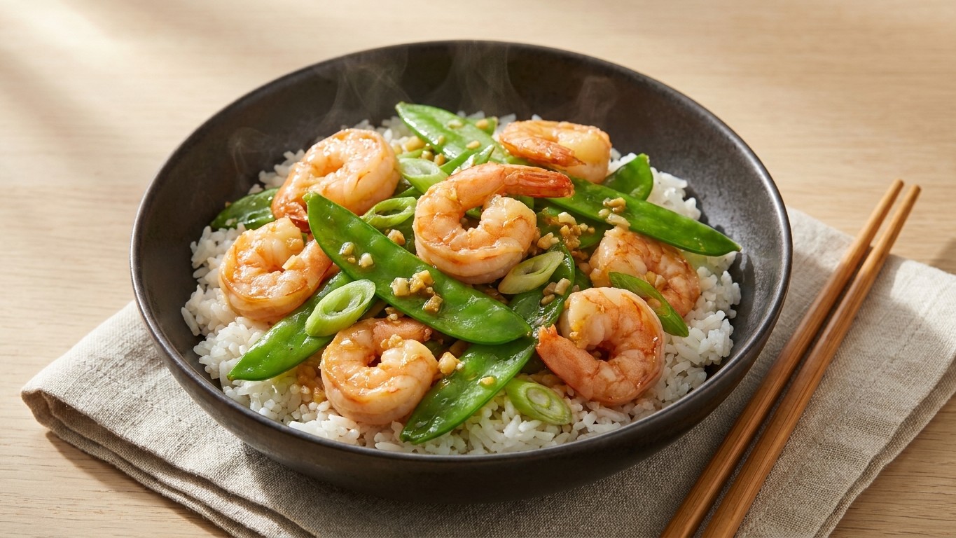 Shrimp with Snow Peas