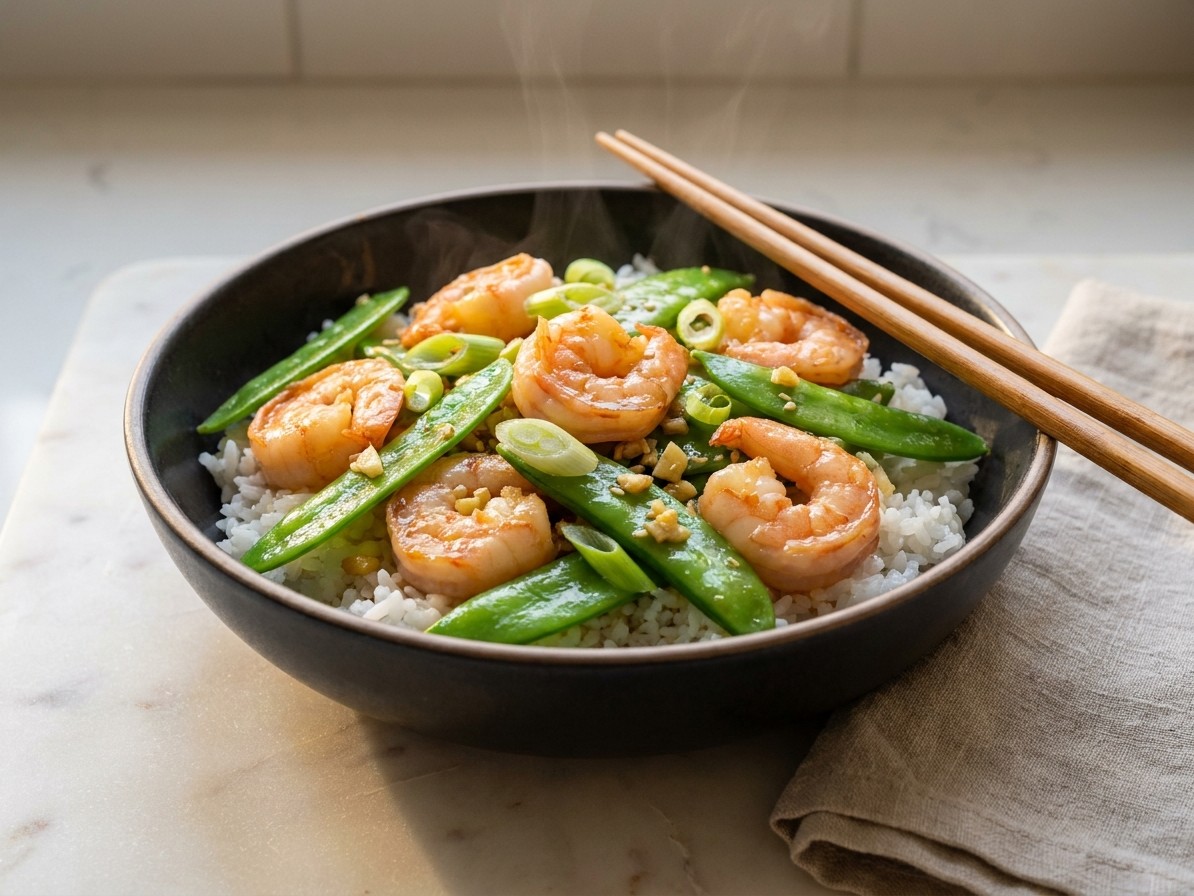 Shrimp with Snow Peas