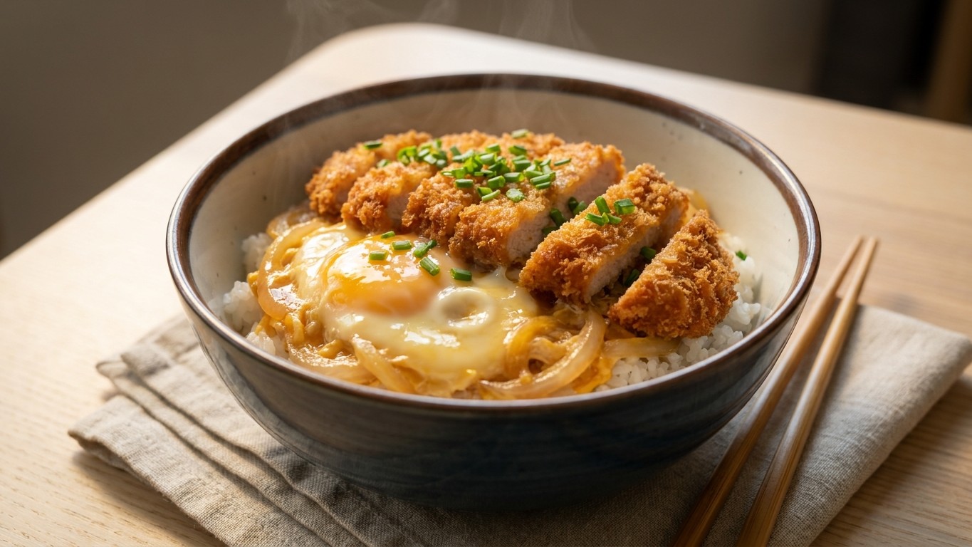 Japanese Katsudon (Pork Cutlet Rice Bowl)
