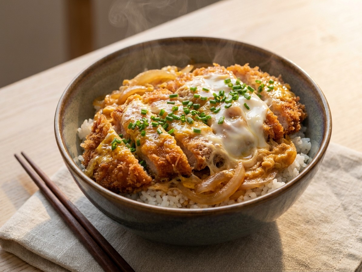 Japanese Katsudon (Pork Cutlet Rice Bowl)