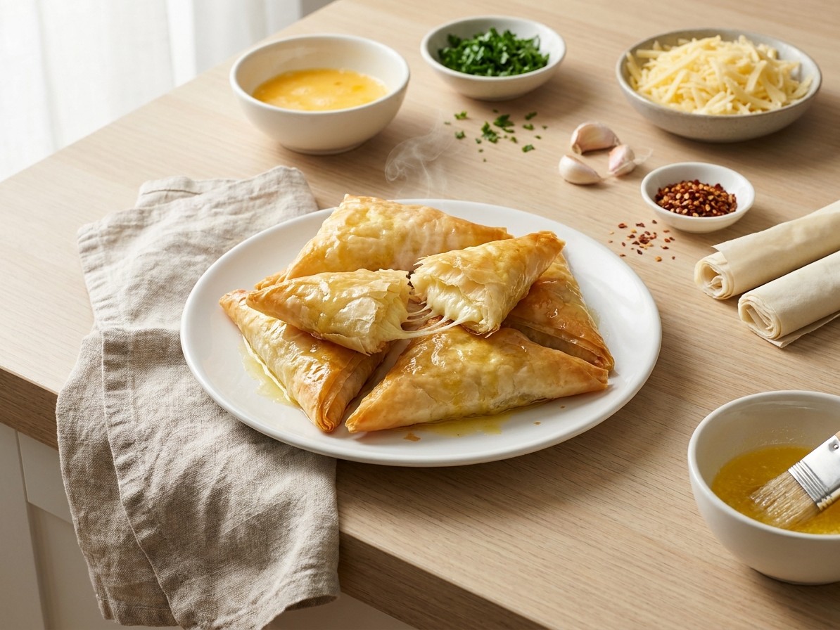 Cheese Borek (Crispy Phyllo Triangles)