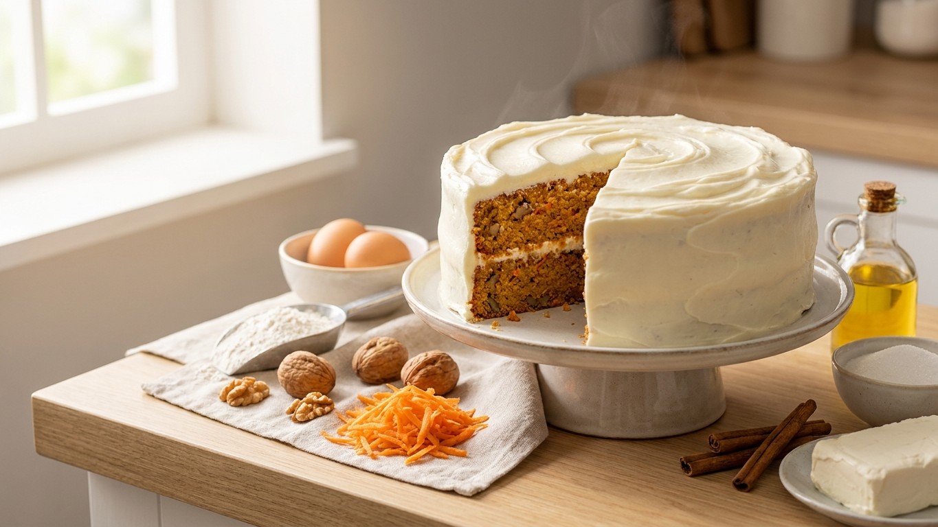 Classic Carrot Cake with Cream Cheese Frosting