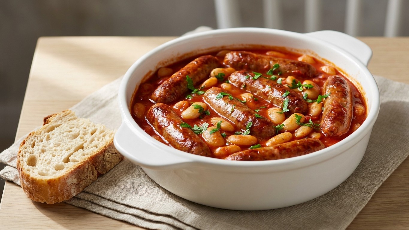 Bean and Sausage Hotpot