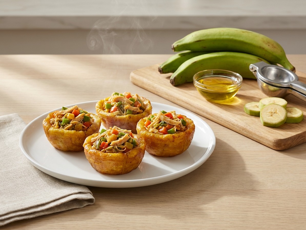 Stuffed Plantain Cups
