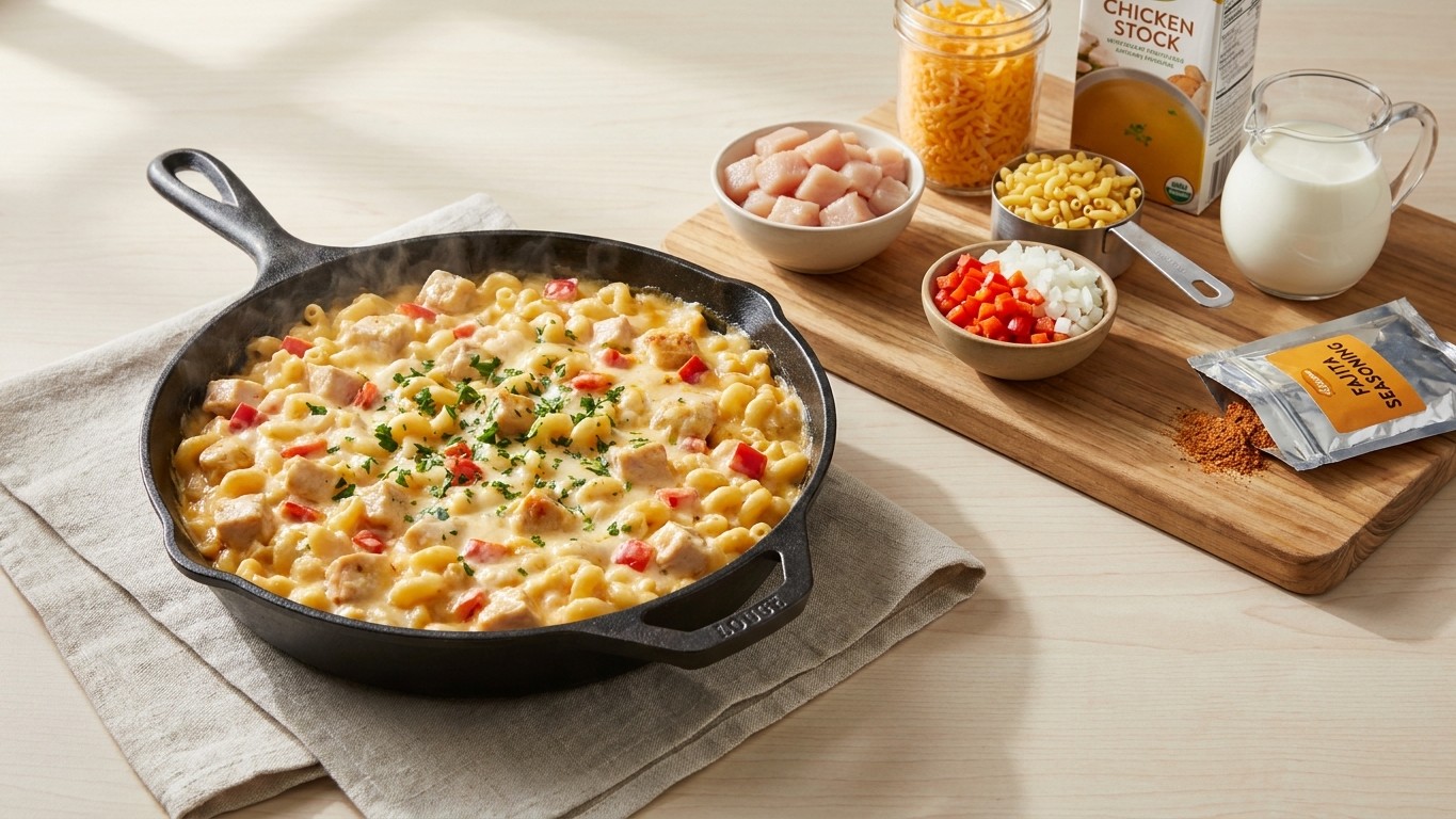 Chicken Fajita Mac and Cheese