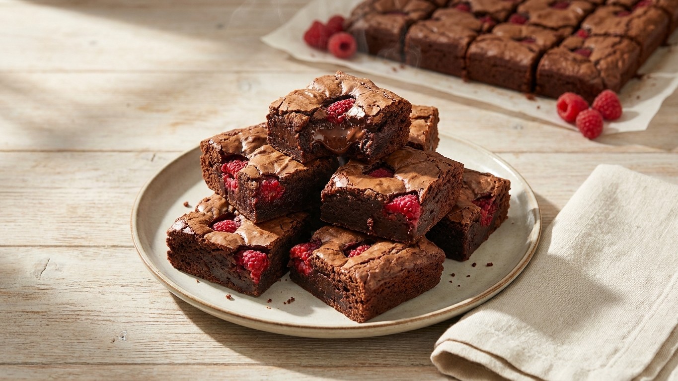 Chocolate Raspberry Brownies