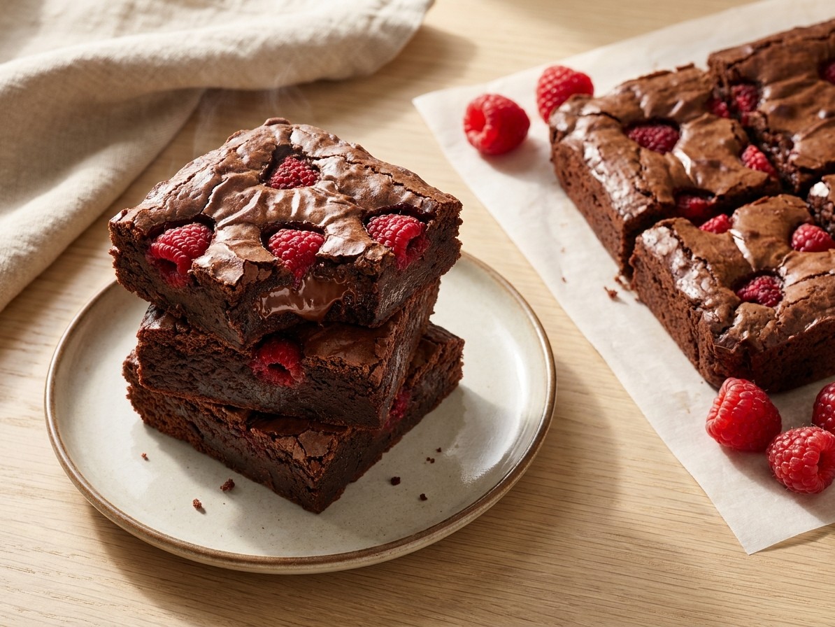 Chocolate Raspberry Brownies