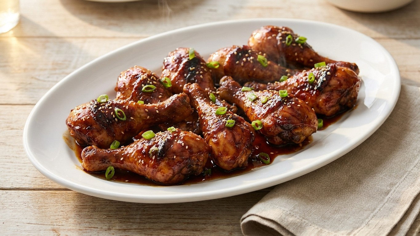 Sticky Honey Soy Chicken Drumsticks