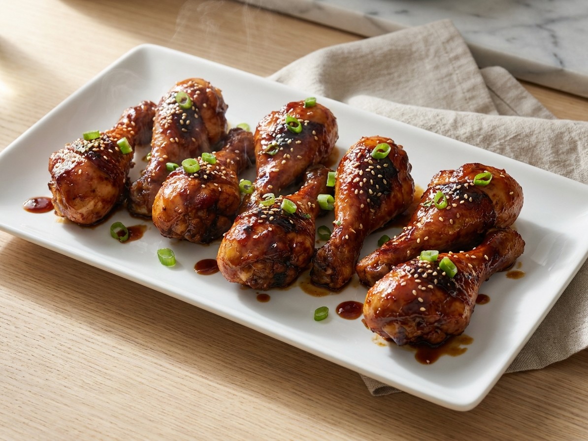 Sticky Honey Soy Chicken Drumsticks