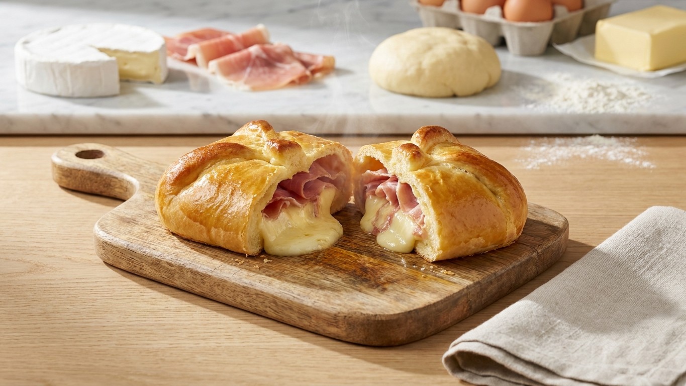 Brie Wrapped in Prosciutto and Brioche