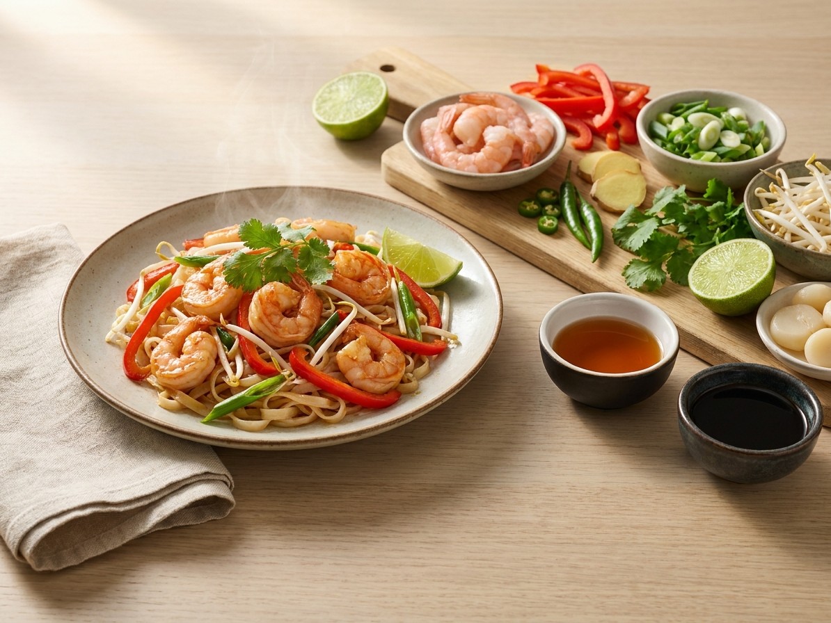 Thai Shrimp Stir-Fry with Ginger and Scallions