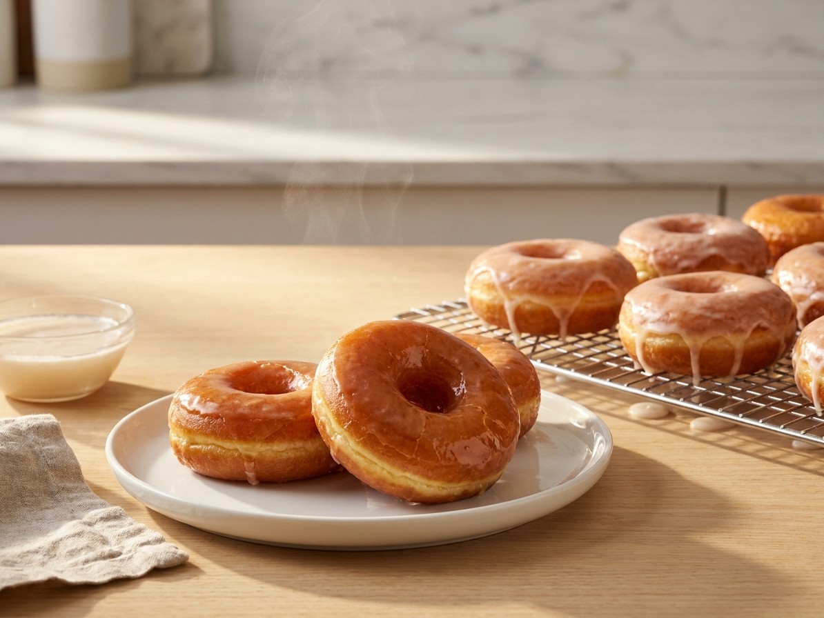 Copycat Krispy Kreme Glazed Doughnuts