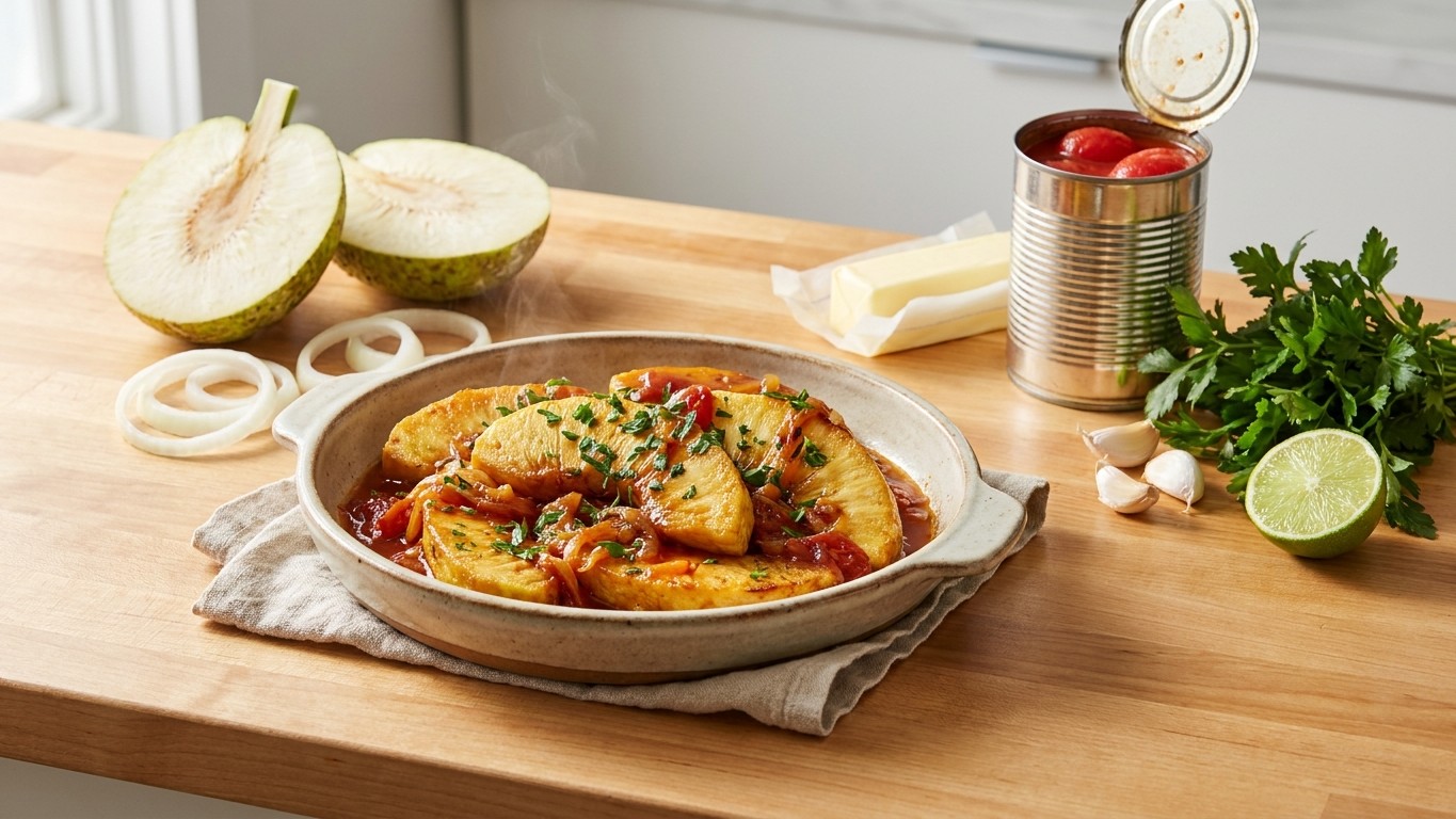 Breadfruit in Butter Sauce