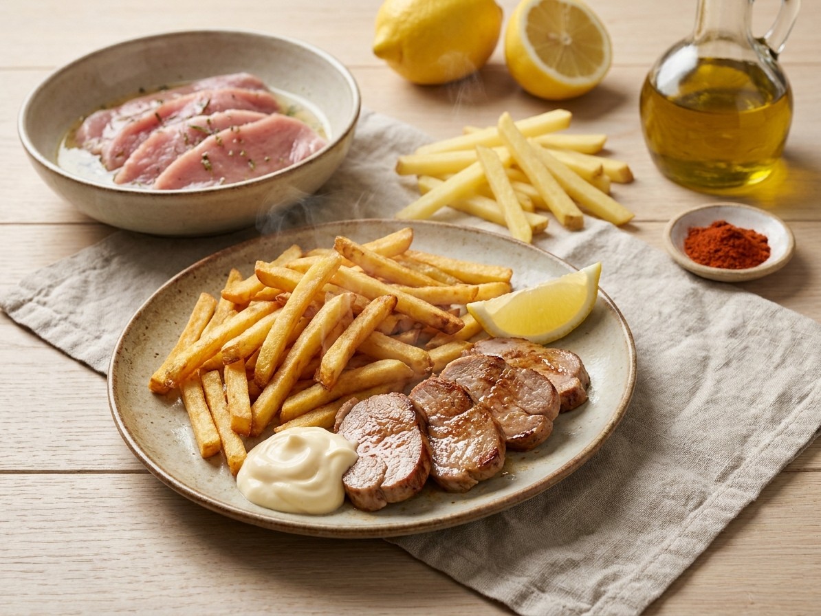 Portuguese Barbecued Pork (Febras Assadas)