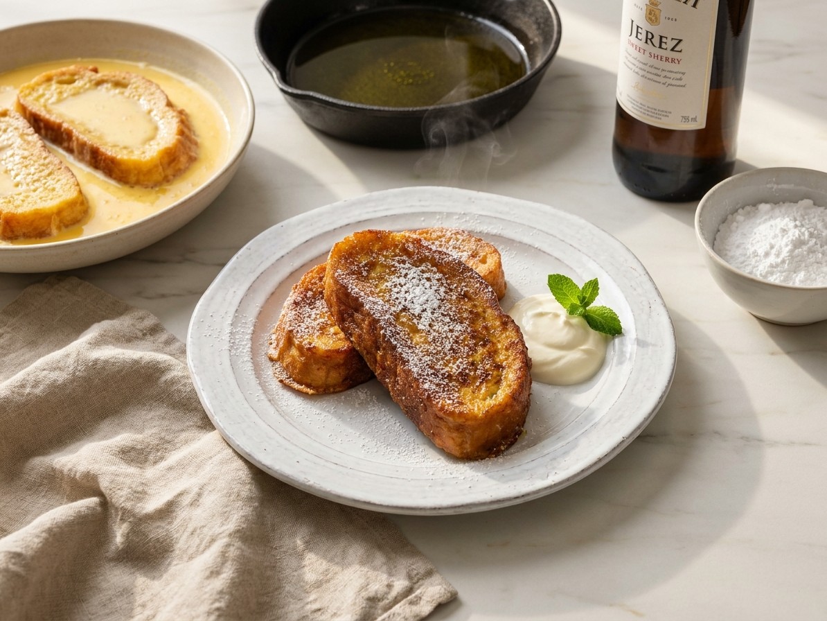Spanish Torrijas with Sherry