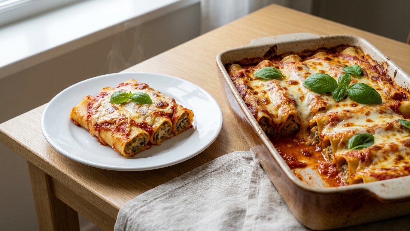 Spinach and Ricotta Cannelloni