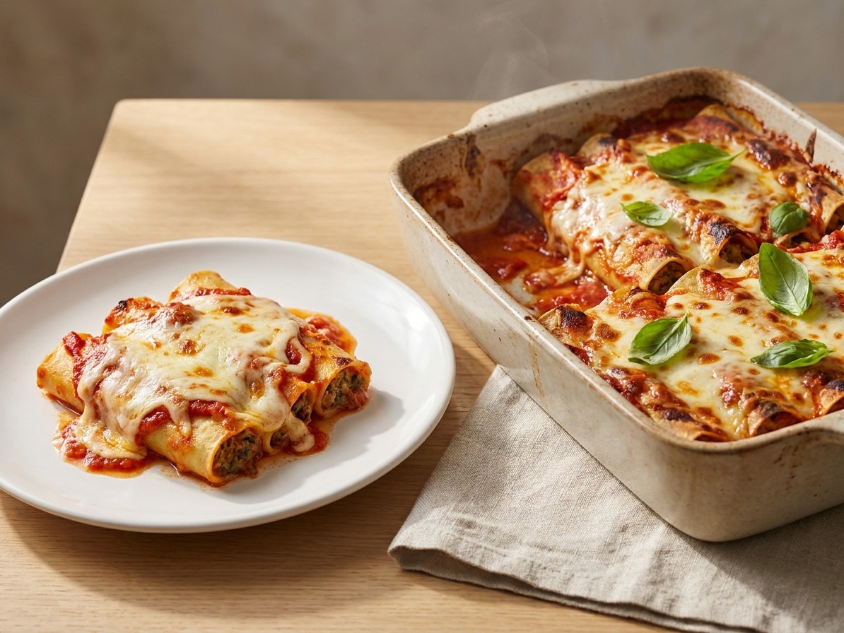 Spinach and Ricotta Cannelloni