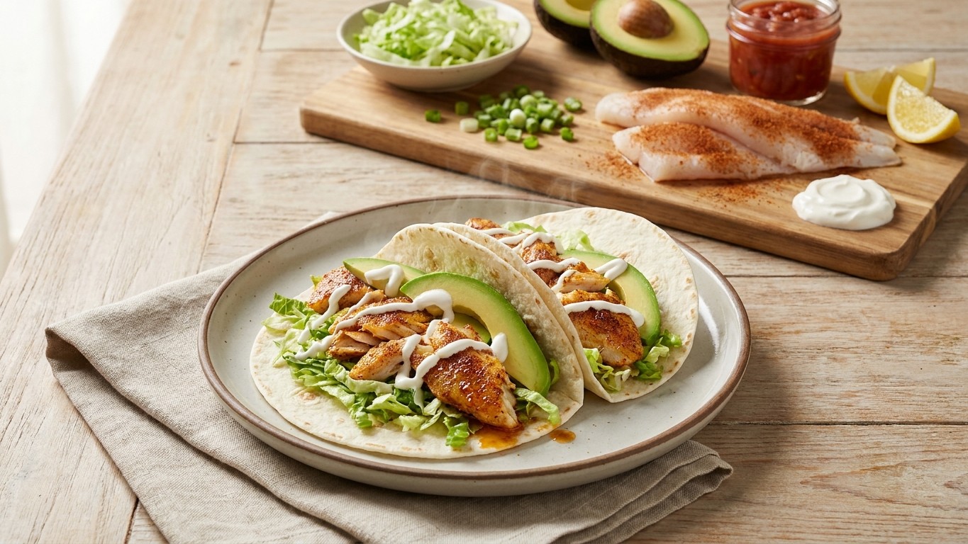 Cajun Spiced Fish Tacos