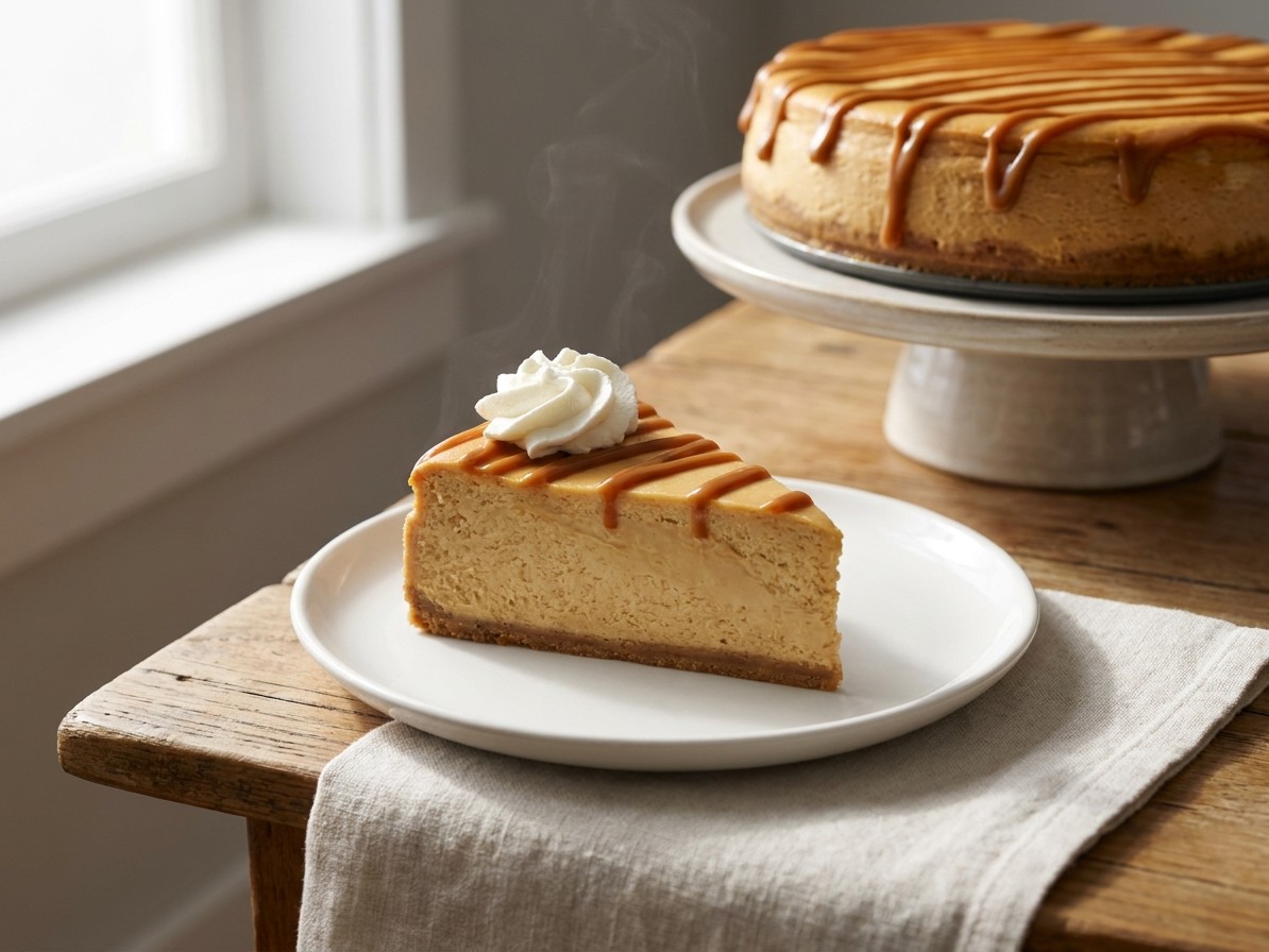 Dulce de Leche Cheesecake with a Maria Cookie Crust